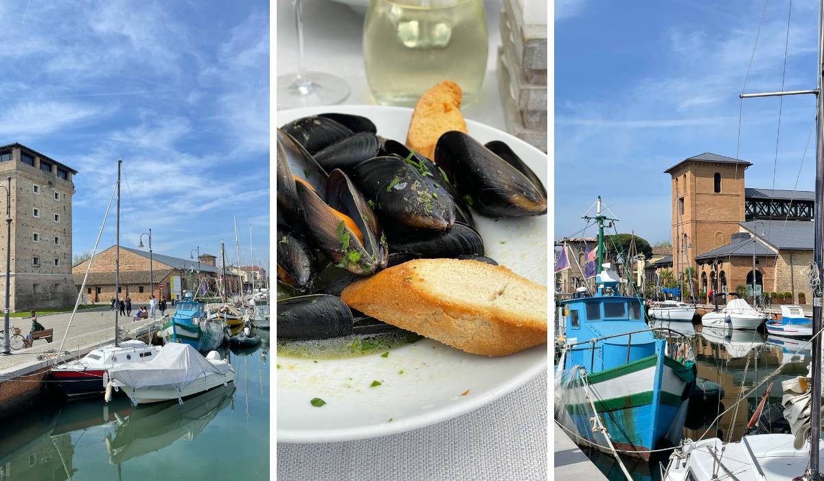 la cozza di Cervia e il porto antico